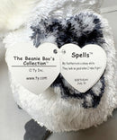 Ty Beanie Boos - Spells the Snowy owl, (9"), Glitter Eyes