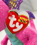 Ty Beanie Boos - Spitfire the Pink Dragon, Glitter Eyes