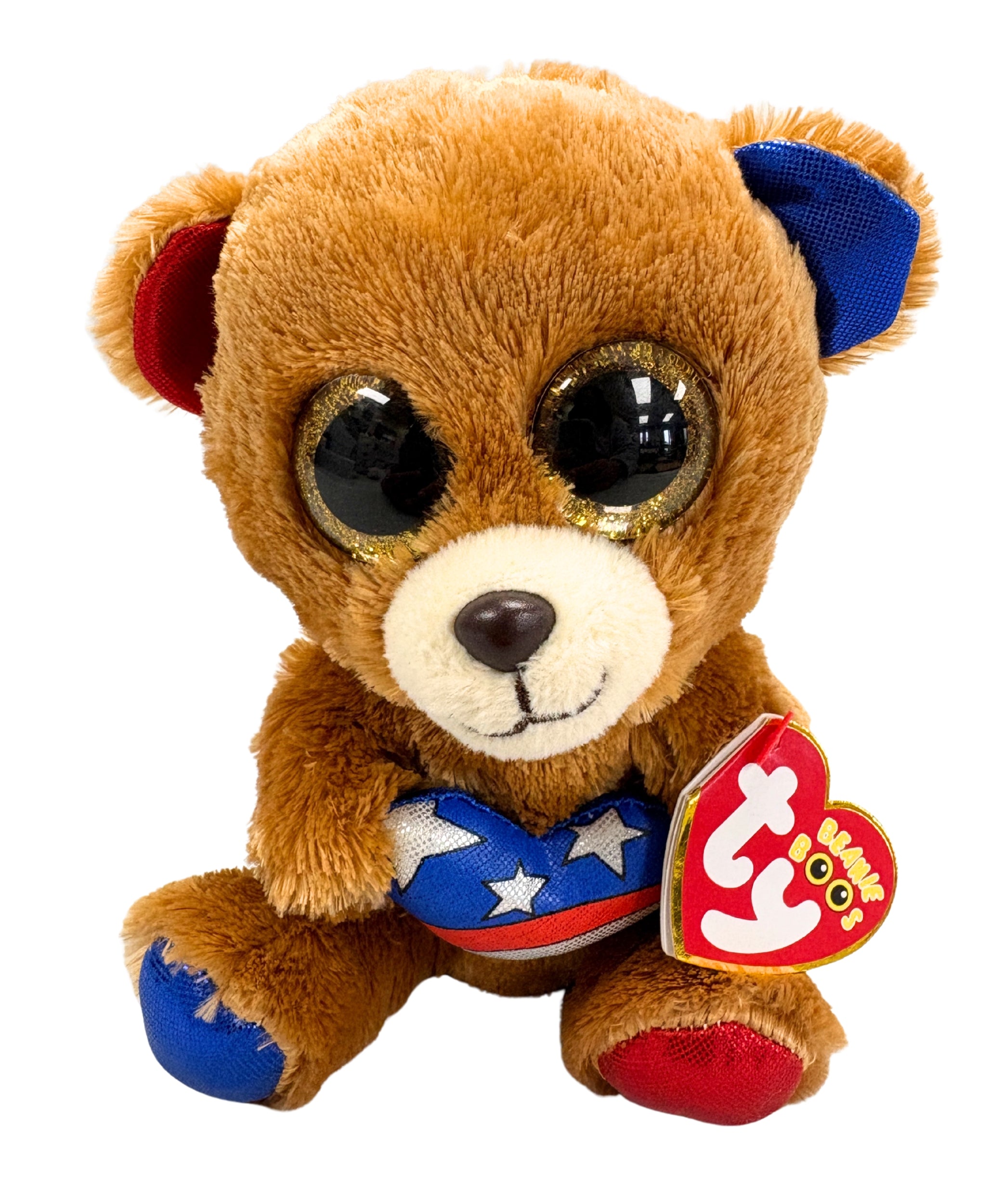 Ty Beanie Boos - Stars the Bear, Glitter Eyes, Cracker Barrel, Indepen