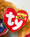 Ty Beanie Boos - Stars the Bear, Glitter Eyes, Cracker Barrel, Independence Day, Holiday