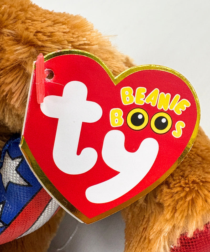 Ty Beanie Boos - Stars the Bear, Glitter Eyes, Cracker Barrel, Independence Day, Holiday