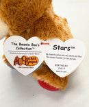 Ty Beanie Boos - Stars the Bear, Glitter Eyes, Cracker Barrel, Independence Day, Holiday