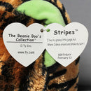Ty Beanie Boos - Stripes the Tiger, Medium (9"), Solid Eyes