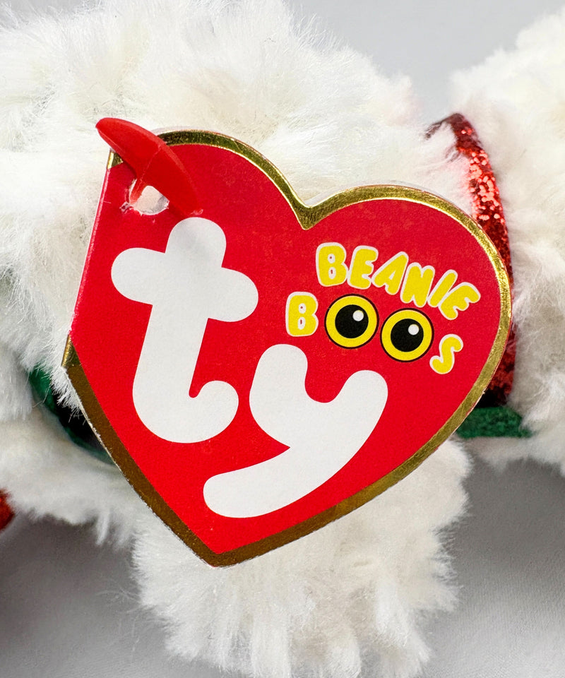 Ty Beanie Boos - Sugar the Dog, Glitter Eyes, Christmas