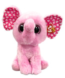 Ty Beanie Boos - Sugar the Elephant, Medium, Glitter Eyes, Valentine's Day, Medium size