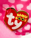 Ty Beanie Boos - Sugar the Elephant, Medium, Glitter Eyes, Valentine's Day, Medium size