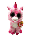 Ty Beanie Boos - Sugar Pie the Pink Unicorn, (7"), Glitter Eyes