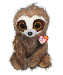 Ty Beanie Boos - Sully the Brown Sloth, Medium (9"), Glitter Eyes