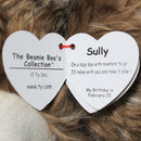 Ty Beanie Boos - Sully the Brown Sloth, Medium (9"), Glitter Eyes