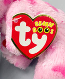 Ty Beanie Boos - Sweetikins the Bear, Glitter Eyes, Valentine's Day