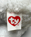 Ty Beanie Boos - Switzerland the White Teddy Bear, (6"), Glitter Eyes, Europe