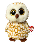 Ty Beanie Boos - Swoops the Barn Owl - Bird, (9"), Glitter Eyes