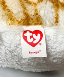 Ty Beanie Boos - Swoops the Barn Owl - Bird, (9"), Glitter Eyes