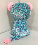 Ty Beanie Boos - Sydney the Teal Leopard, Large (16"), Glitter Eyes, Claire's Exclusive
