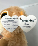 Ty Beanie Boos - Tangerine the Orangutan, (5"), Solid Eyes