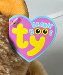 Ty Beanie Boos - Tangerine the Tan Monkey, Medium (9"), Solid Eyes