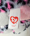 Ty Beanie Boos - Tasha the Gray Leopard, Medium (9"), Glitter Eyes