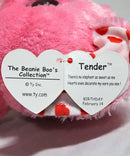 Ty Beanie Boos - Tender the Pink Valentine's Day Elephant, Solid Eyes