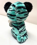 Ty Beanie Boos - Tess  the Teal Tiger, (6"), Glitter Eyes, Justice Stores