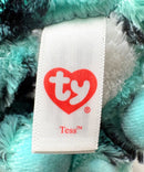 Ty Beanie Boos - Tess  the Teal Tiger, (6"), Glitter Eyes, Justice Stores