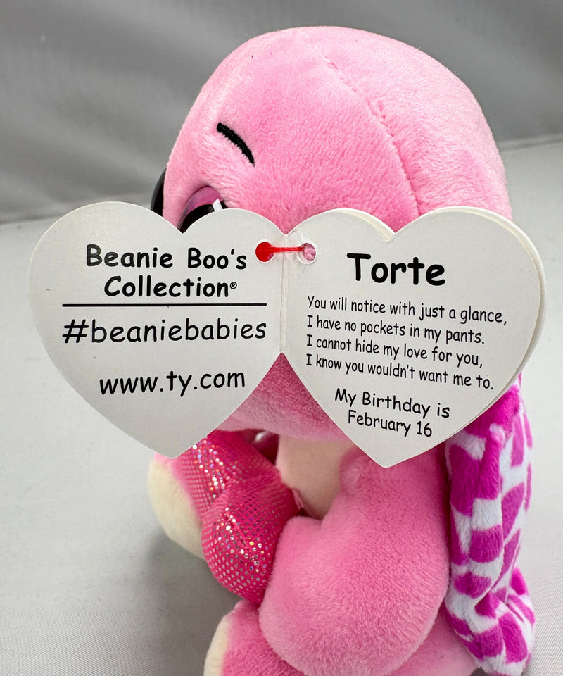 Ty Beanie Boos - Torte the Valentine's Day Turtle, Glitter Eyes