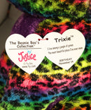 Ty Beanie Boos - Trixie the Rainbow Leopard, Large (16"), Glitter Eyes, Justice Stores