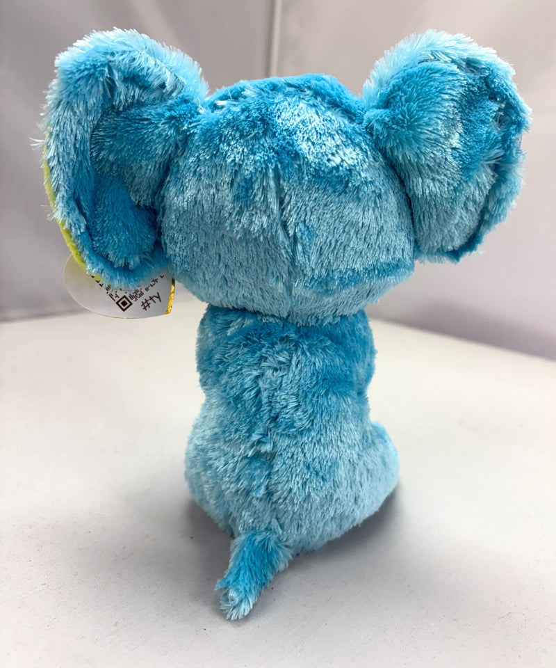 Ty Beanie Boos - Trunkles the Blue Elephant, Glitter Eyes