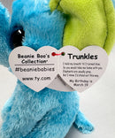 Ty Beanie Boos - Trunkles the Blue Elephant, Glitter Eyes