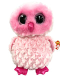 Ty Beanie Boos - Twiggy the Owl, Medium, Glitter Eyes, Medium size