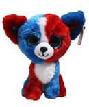 Ty Beanie Boos- Valor the Patriotic Chihuahua, Glitter Eyes, Cracker Barrel Exclusive