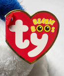 Ty Beanie Boos - Vedes the White Teddy Bear, (6"), Glitter Eyes, Europe