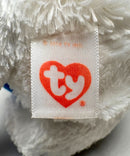 Ty Beanie Boos - Vedes the White Teddy Bear, (6"), Glitter Eyes, Europe