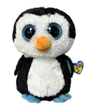 Ty Beanie Boos - Waddles the Black Penguin, Medium (8"), Solid Eyes