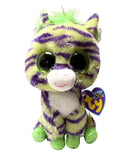 Ty Beanie Boos - Wild the Green Zebra, (7"), Glitter Eyes, Justice Stores