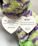 Ty Beanie Boos - Wild the Green Zebra, (7"), Glitter Eyes, Justice Stores