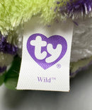 Ty Beanie Boos - Wild the Green Zebra, (7"), Glitter Eyes, Justice Stores