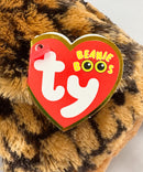 Ty Beanie Boos - Wise the Owl, Medium (9"), Glitter Eyes