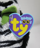Ty Beanie Boos- Zig-Zag the Zebra, Glitter Eyes