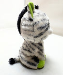 Ty Beanie Boos - Zig-Zag the White Zebra, (7"), Solid Eyes