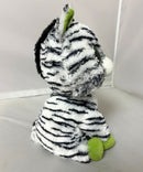 Ty Beanie Boos - Zig-Zag the Zebra (Solid Feet), Medium (9"), Glitter Eyes