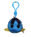 Ty Beanie Boos (Plastic Key Clip) - Aqua the Blue Tang, Glitter Eyes