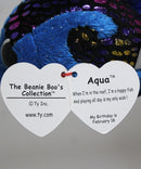 Ty Beanie Boos (Plastic Key Clip) - Aqua the Blue Tang, Glitter Eyes