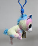 Ty Beanie Boos (Plastic Key Clip) - Blitz the Pastel Unicorn, Glitter Eyes