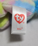 Ty Beanie Boos (Plastic Key Clip) - Blitz the Pastel Unicorn, Glitter Eyes