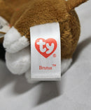 Ty Beanie Boos (Plastic Key Clip) - Brutus the Black & Brown Dog, Glitter Eyes