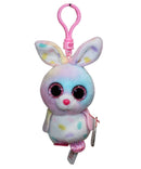 Ty Beanie Boos (Plastic Key Clip) - Bubby the Pastel Easter Bunny, Glitter Eyes