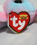 Ty Beanie Boos (Plastic Key Clip) - Bubby the Pastel Easter Bunny, Glitter Eyes