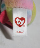 Ty Beanie Boos (Plastic Key Clip) - Bubby the Pastel Easter Bunny, Glitter Eyes