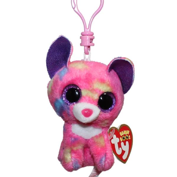 TY Beanie Boo Daisy Boo Schlüsselclip – Niedliche Kuh Mit Kunststoffclip, Kuschelweicher Stoff, 7,5 Cm, Ideal Für Taschen Oder Sammler