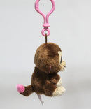 Ty Beanie Boos (Plastic Key Clip) - Casanova the Valentine's Day Monkey, Solid Eyes